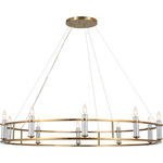 Rosalind Chandelier - Brushed Natural Brass