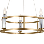 Rosalind Chandelier - Brushed Natural Brass