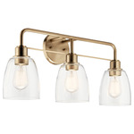 Meller Bathroom Vanity Light - Champagne Bronze / Clear