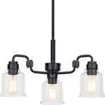 Aivian Chandelier - Black / Clear