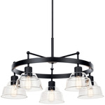 Eastmont Chandelier - Black / Clear