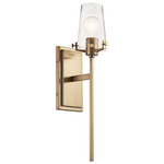 Alton Wall Sconce - Floor Model - Champagne Bronze / Clear Seeded