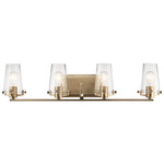 Alton Bathroom Vanity Light - Champagne Bronze / Clear Seeded