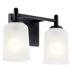 Shailene Bathroom Vanity Light - Black / Satin Etched