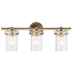 Brinley Bathroom Vanity Light - Champagne Bronze / Clear