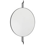 Rotating Wall Mirror - Black