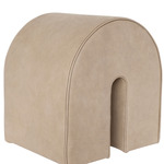 Curved Pouf - Light Brown