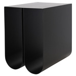 Curved Side Table - Black