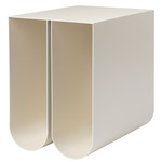 Curved Side Table - Beige