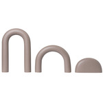 Cupola Sculpture Set of 3 - Tobacco Brown