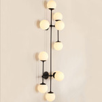 Armstrong Wall/Ceiling Light - Black Gunmetal / Opal Matte