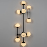 Armstrong Wall/Ceiling Light - Black Gunmetal / Marble Matte