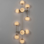 Armstrong Wall/Ceiling Light - Lacquered Burnished Brass / Marble Matte