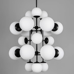 Glow Chandelier - Black Gunmetal / Opal Matte