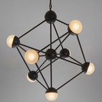 Molecule Chandelier - Black Gunmetal / Sand Blasted