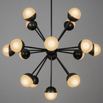 Molecule Spark Sputnik Chandelier - Black Gunmetal / Sand Blasted