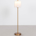 Odyssey Cluster Floor Lamp - Lacquered Burnished Brass / Opal Matte