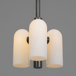 Odyssey Tube Pendant - Black Gunmetal / Opal Matte