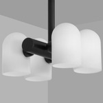 Odyssey Linear Pendant - Black Gunmetal / Opal Matte