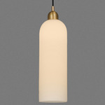 Odyssey Pendant - Lacquered Burnished Brass / Opal Matte