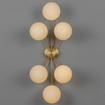 Orion Wall/Ceiling Light - Lacquered Burnished Brass / Opal Matte