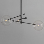 RD15 Chandelier - Black Gunmetal / Transparent