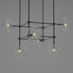 Soap Chandelier - Black Gunmetal / Transparent