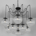 Spider Chandelier - Black Gunmetal / Dries Ribbon