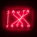 Santa Satan Plug-in Wall Sconce - Red