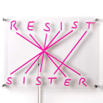 Resist-Sister Plug-in Wall Sconce - Fuchsia