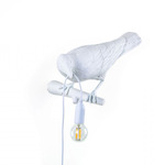 Bird Looking Plug-in Wall Sconce - White
