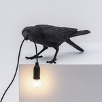 Bird Playing Table Lamp - Black