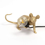 The Mouse Lamp with USB Port - Black / Gold