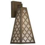 Akut 22483 Outdoor Wall Sconce - Cast Bronze / Opal Acrylic