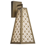 Akut 22484 Outdoor Wall Sconce - New Brass / Opal Acrylic