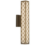 Akut 22494 Outdoor Wall Sconce - Cast Bronze / Opal Acrylic