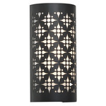 Akut 22495 Outdoor Wall Sconce - Black / Opal Acrylic