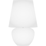 Naxos Table Lamp - Glossy White / White Satin