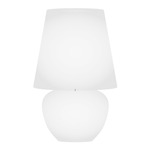Naxos Table Lamp - Glossy White / White Satin