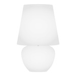 Naxos Table Lamp - Glossy White / White Satin