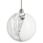 POC LED Pendant - Satin Nickel / Crystal