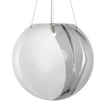 POC Pendant - Satin Nickel / Crystal