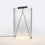 To-Tie Table Lamp - Anodized Black / Clear