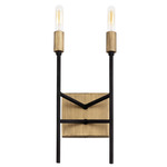 Bodie Wall Sconce - Carbon / Havana Gold
