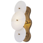 Cosmos Wall Sconce - Havana Gold / Alabaster