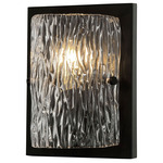 Morgan Wall Sconce - Black / Ice