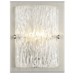 Morgan Wall Sconce - Brushed Nickel / Ice