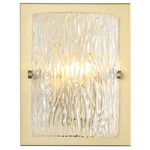 Morgan Wall Sconce - Satin Brass / Ice