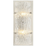 Morgan Wall Sconce - Brushed Nickel / Ice