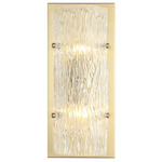 Morgan Wall Sconce - Satin Brass / Ice